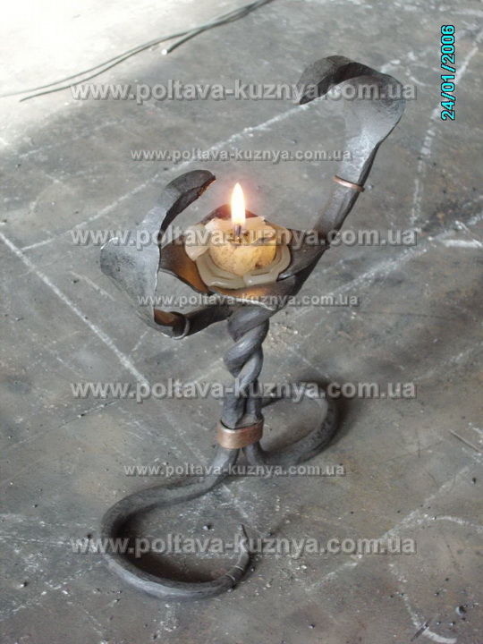 Forged candlestick