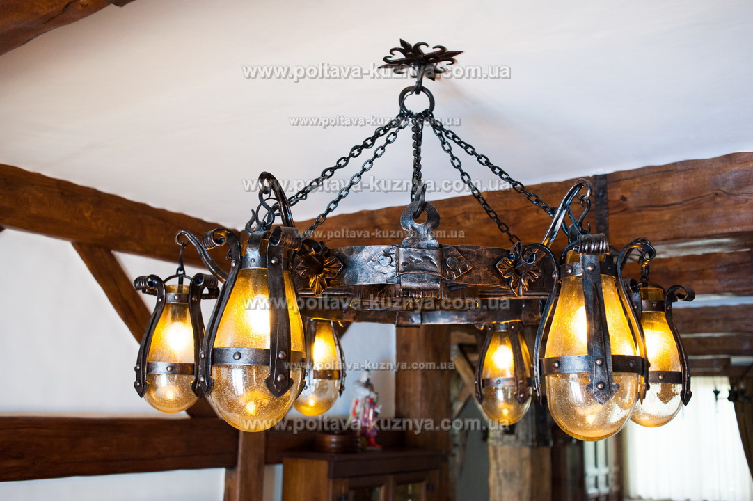 Forged lamps, chandeliers, street lanterns