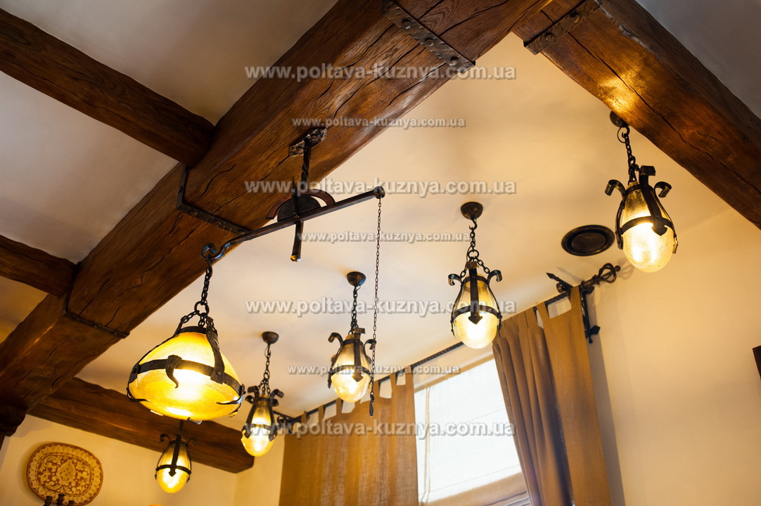 Forged lamps, chandeliers, street lanterns