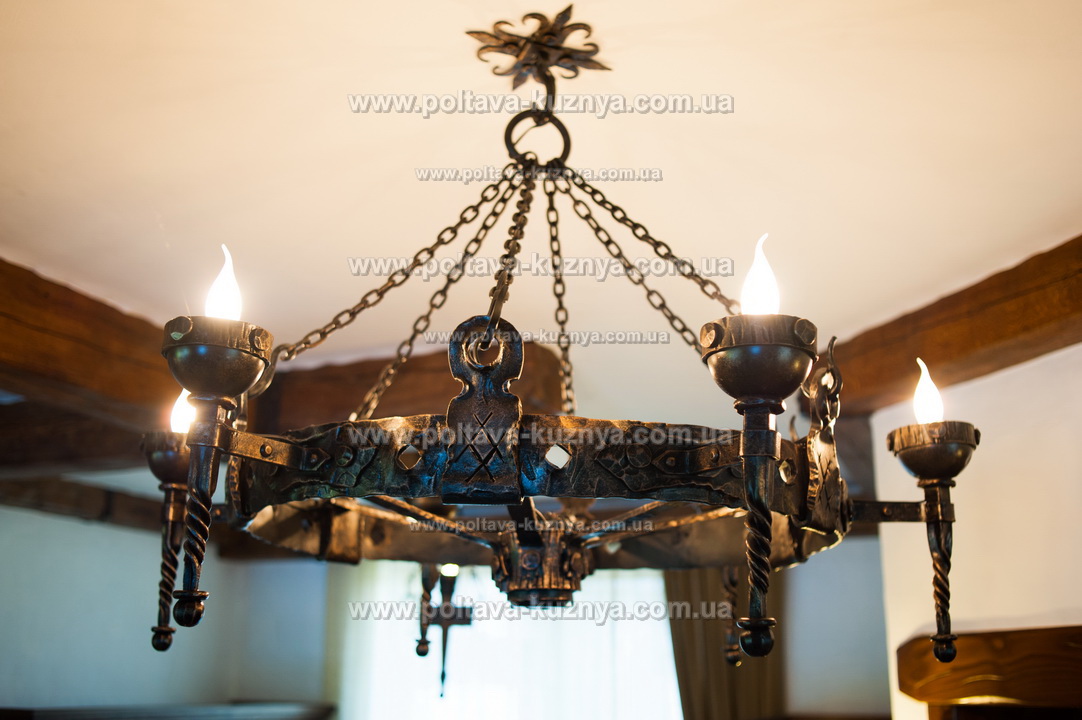 Forged lamps, chandeliers, street lanterns