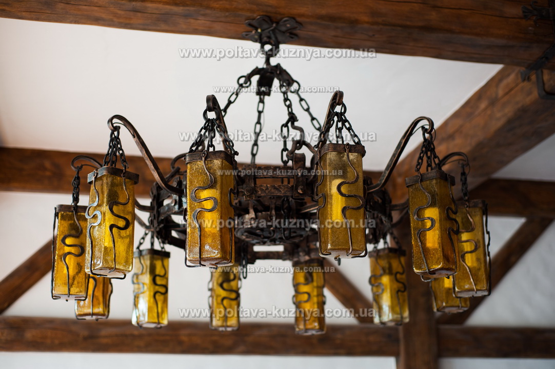 Forged lamps, chandeliers, street lanterns