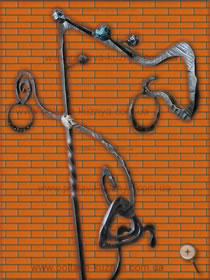 Forged hanger for clothes