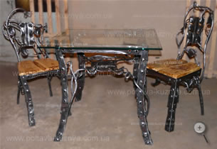 Set of forged furniture is Stalker